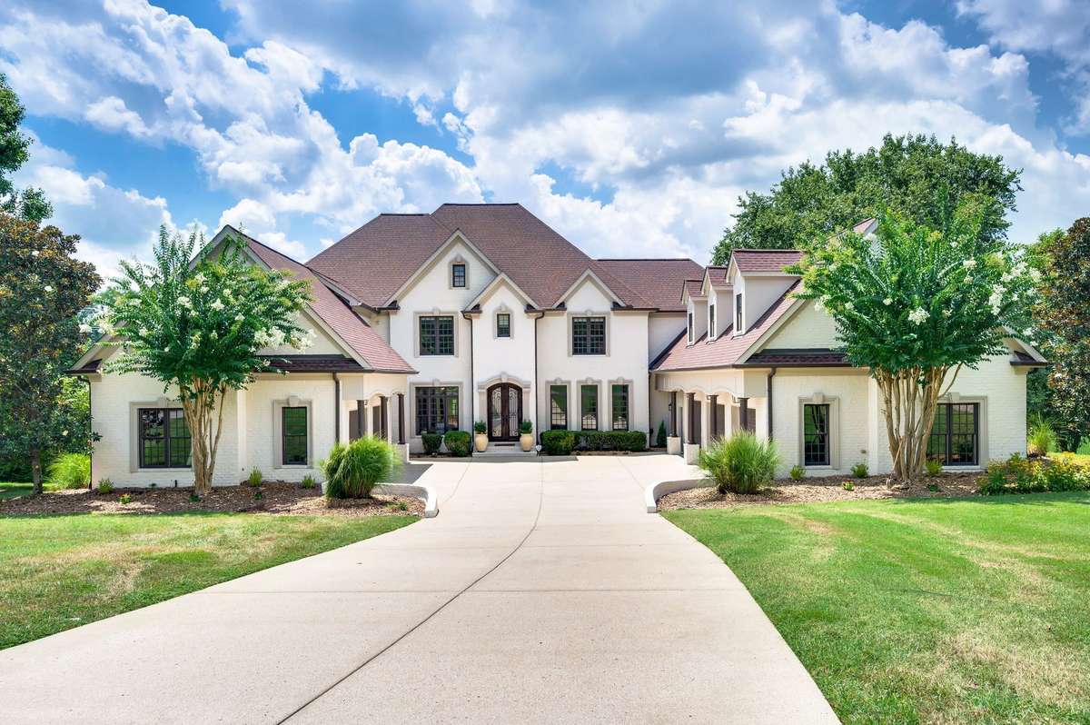 This over 12,000 SF home has seven bedrooms and seven  and two half baths.