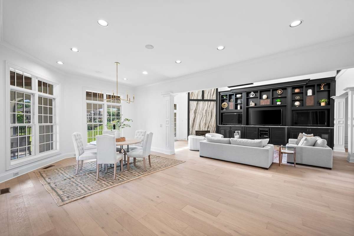 From breakfast room you have views of the back yard.