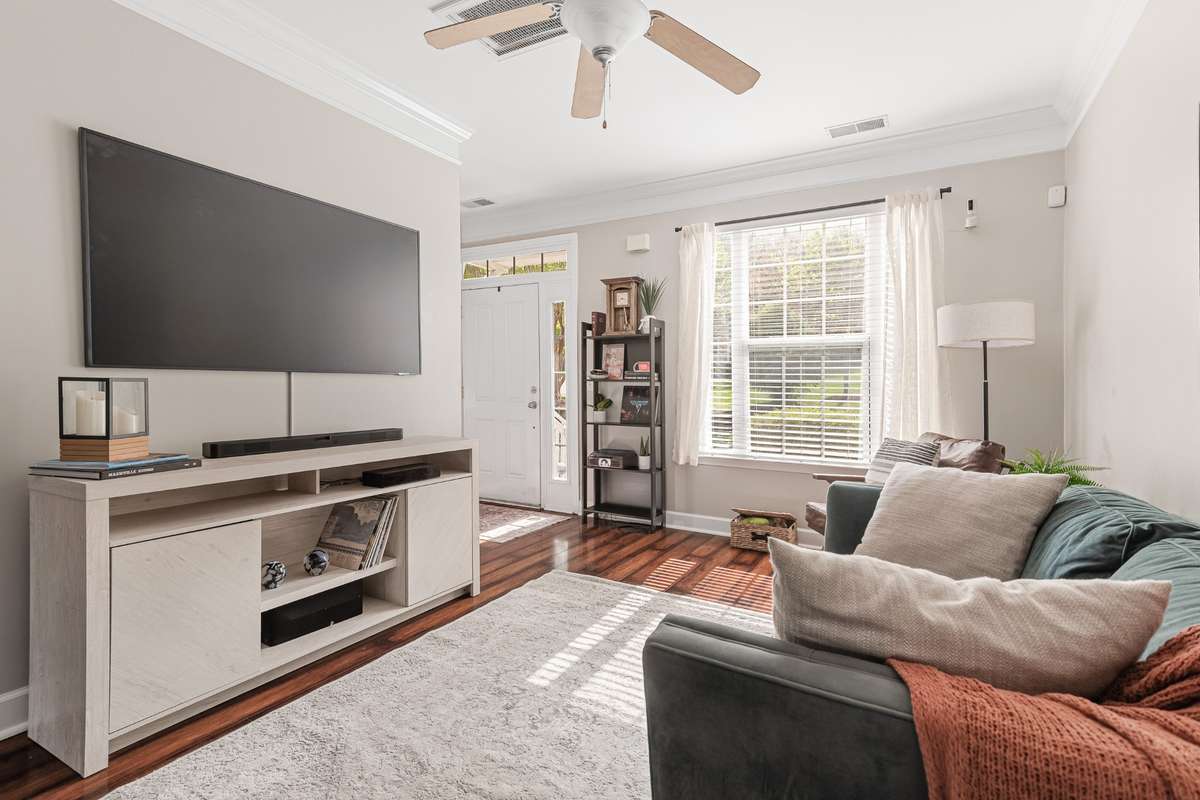 Lots of Natural light in living room