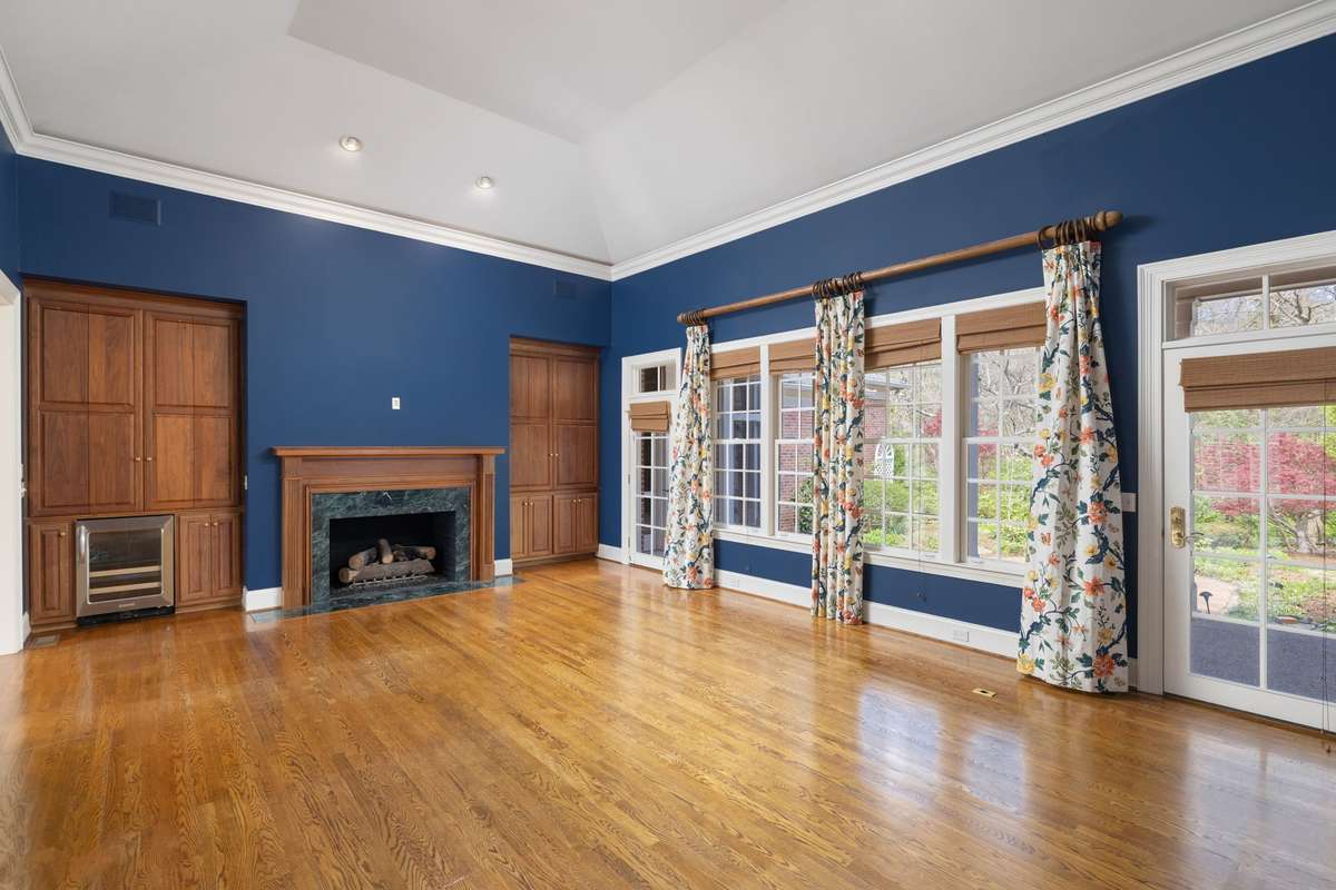 Gas fireplace for those chilly days