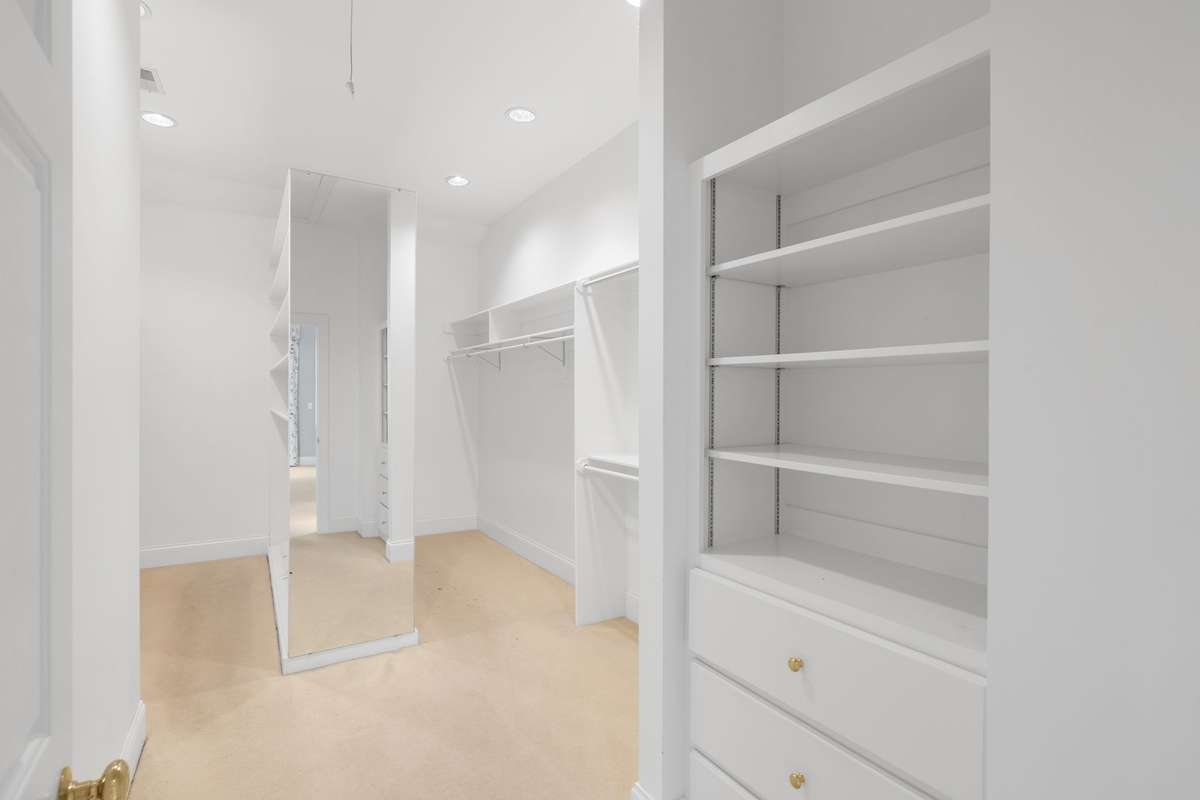 Large primary closet