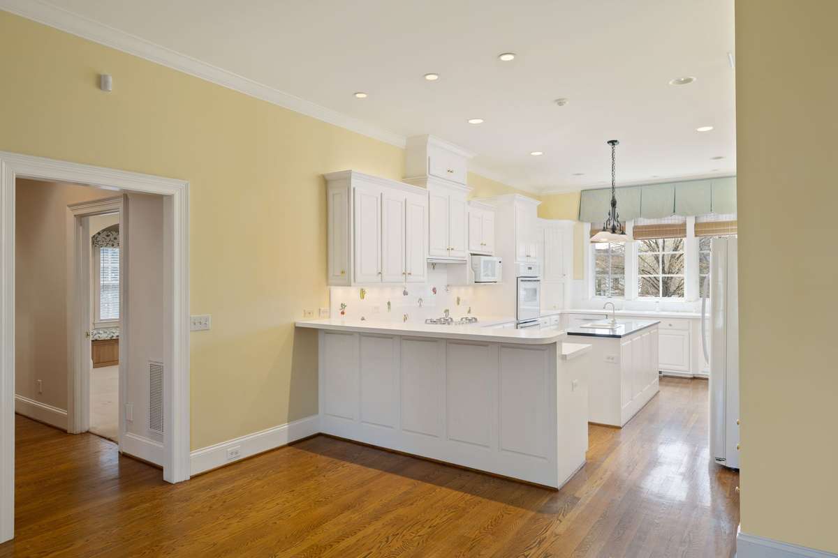 Light-filled kitchen with generous counter space and storage
