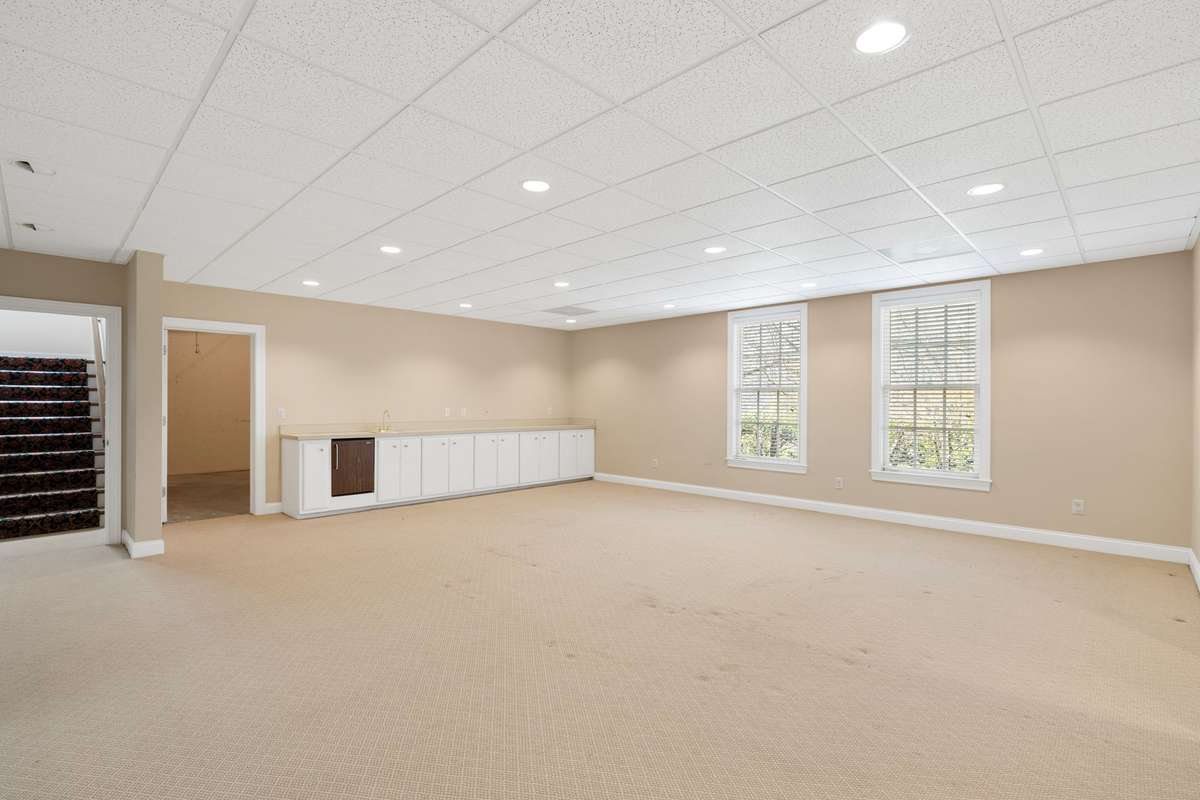 Home gym, teen hang out space.....the possibilities are endless