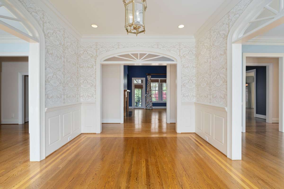 Expansive and light filled entry to greet guests