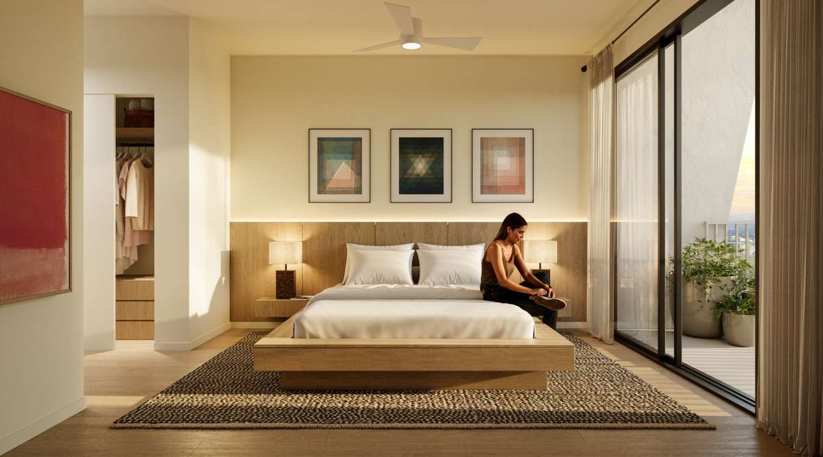 Comfortable, well-proportioned bedrooms with clean, modern lines