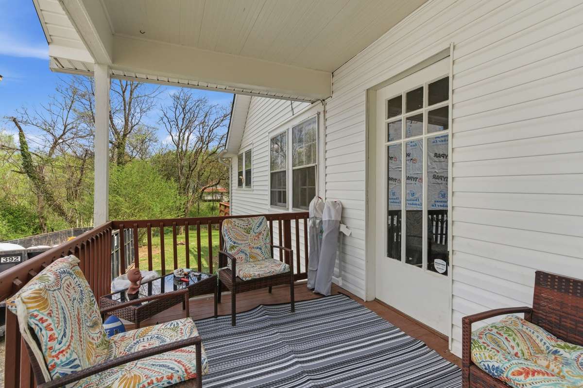 Relax for hours on this covered patio