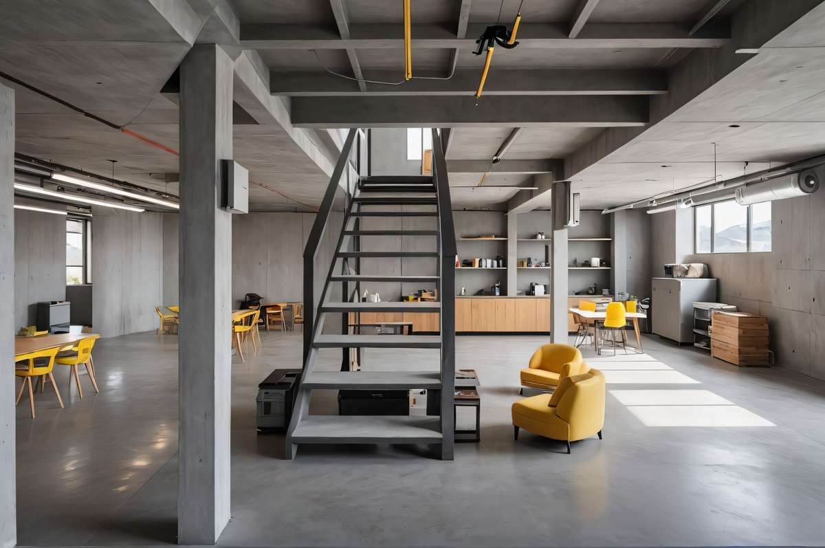Change the basement into a man cave?  Image is virtually staged.