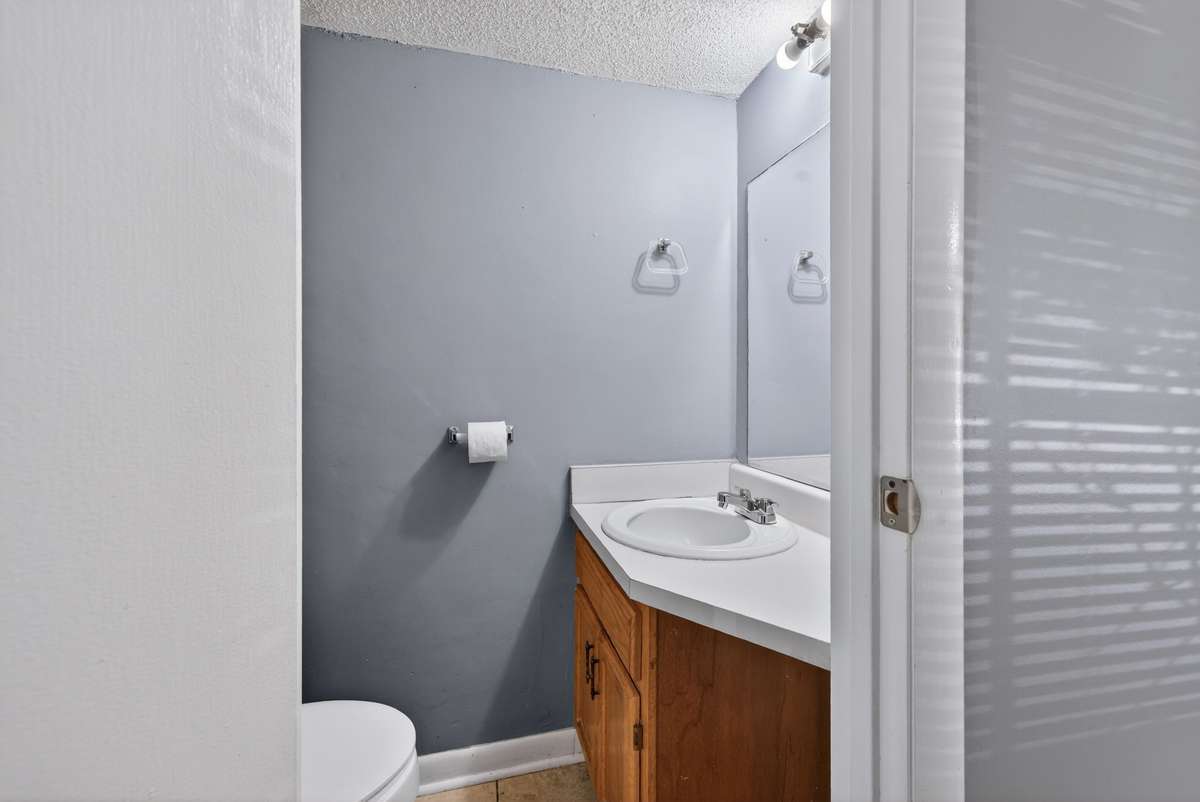 Half Bathroom Located Downstairs