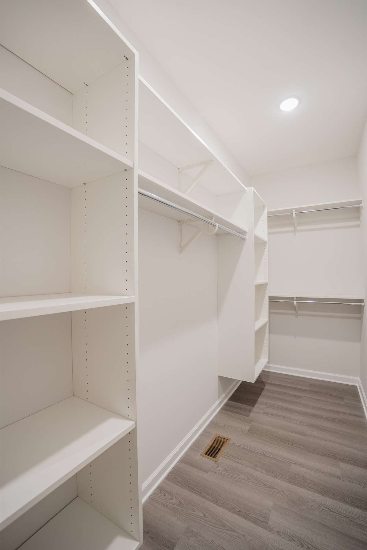Huge Walk-in Closet! Tons of Shelving and a Shoe Rack!!
