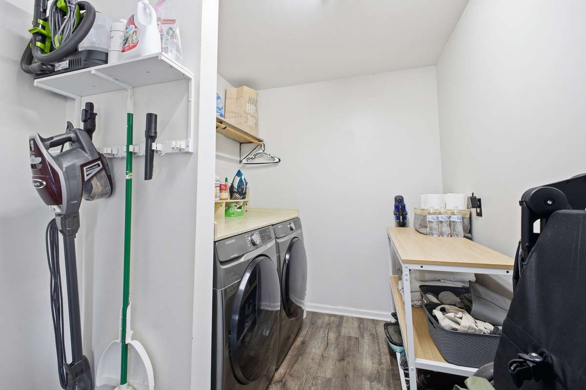 Laundry is on the main off the kitchen