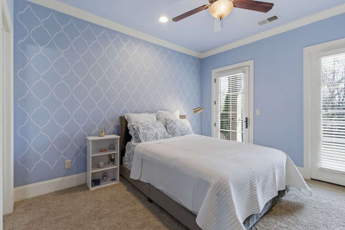 Bedroom # 4 has access to walkout balcony and also features its own en-suite and walk-in closet.