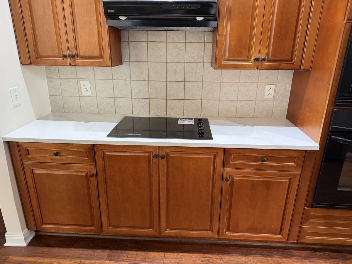 New counters and new stove.