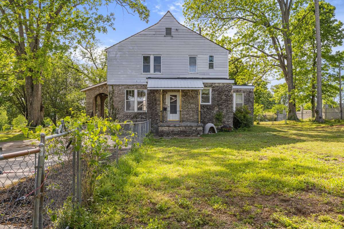 Rear view of the home
