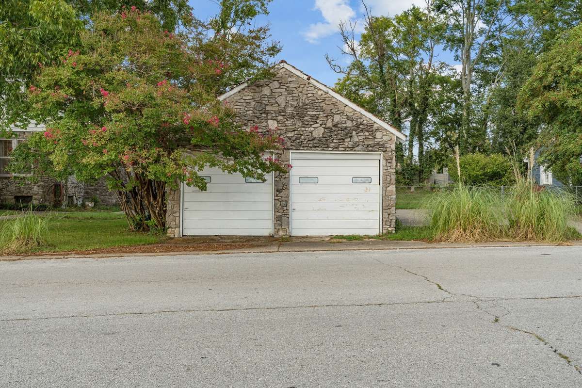 Two car detached garage.