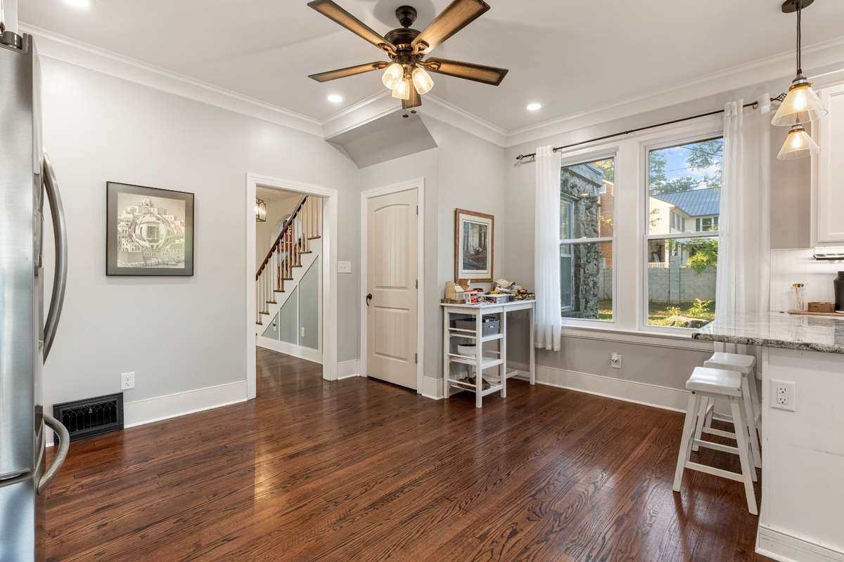 Gorgeous refinished hardwood floors throughout the home!