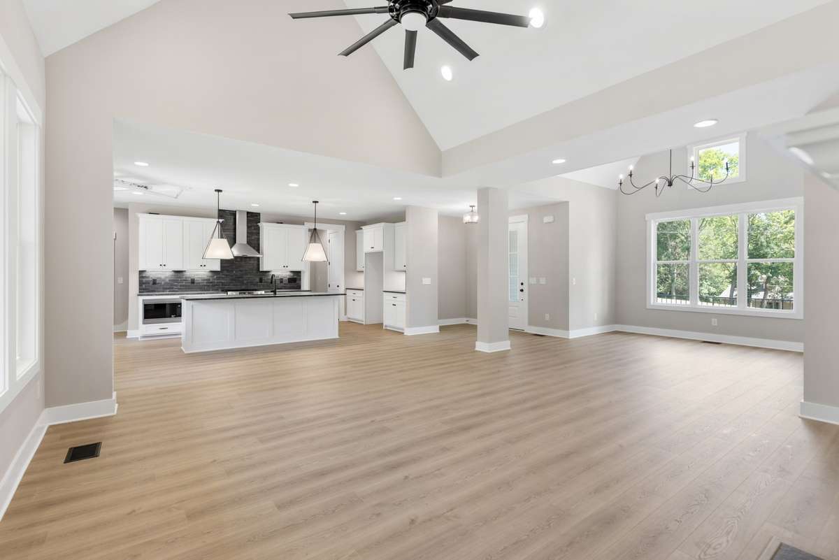 The gourmet kitchen compliments the decor and so functional!