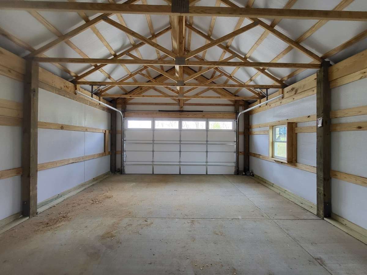 New GARAGE Interior . . . Electrical & Drywall to be completed in April . . .
