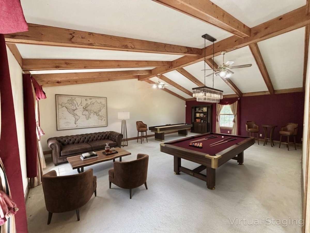 Virtually Staged Photo for Inspiration Only and to Showcase How Space Can Be Used and Furnished.