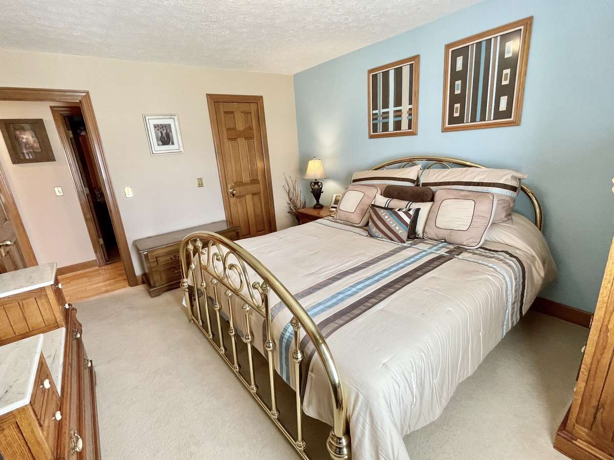 The guest suite is fit for a king—literally! Spacious and designed for ultimate comfort.