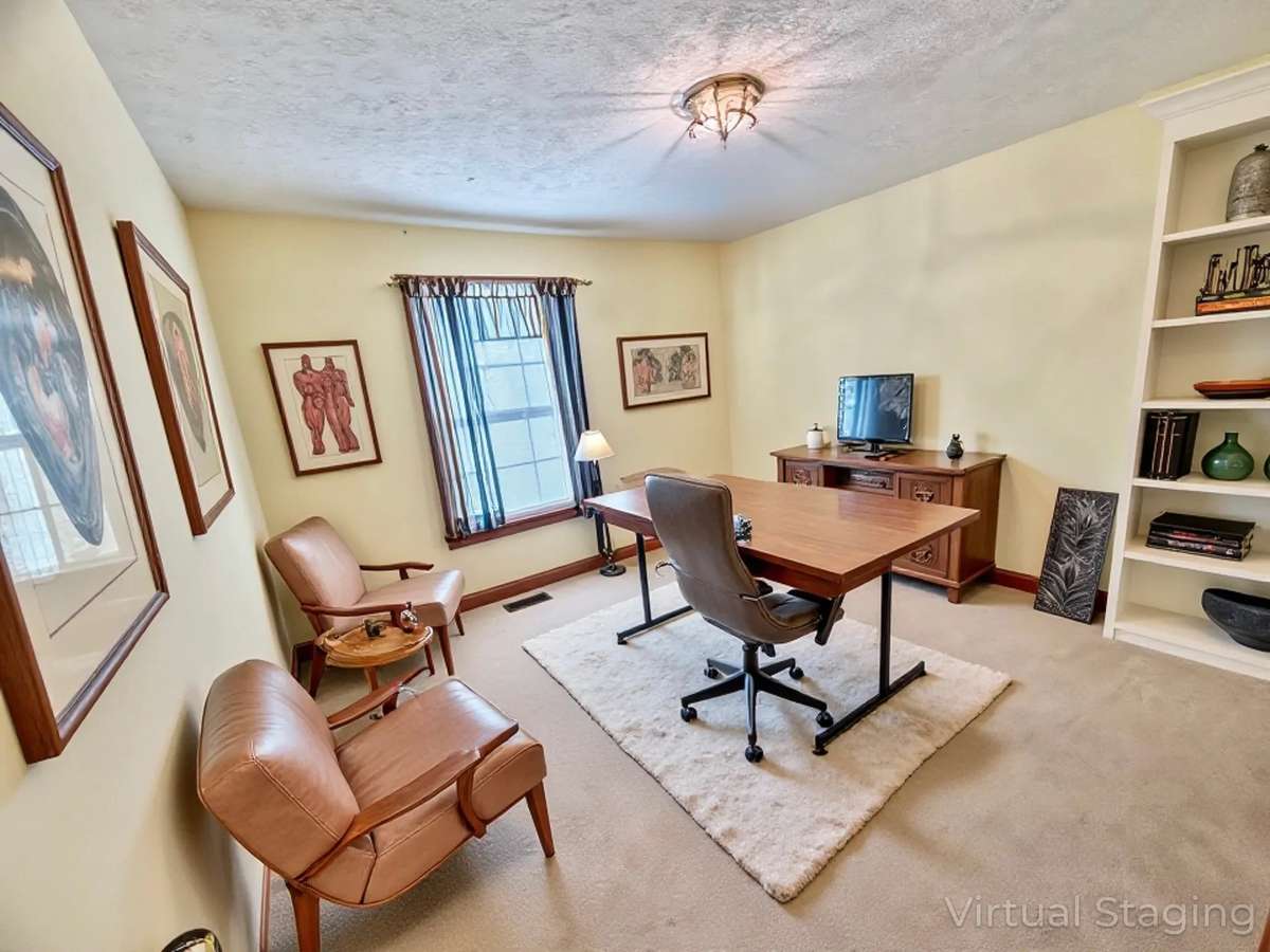 Virtually staged photo for inspiration only and to showcase how space can be used and furnished.