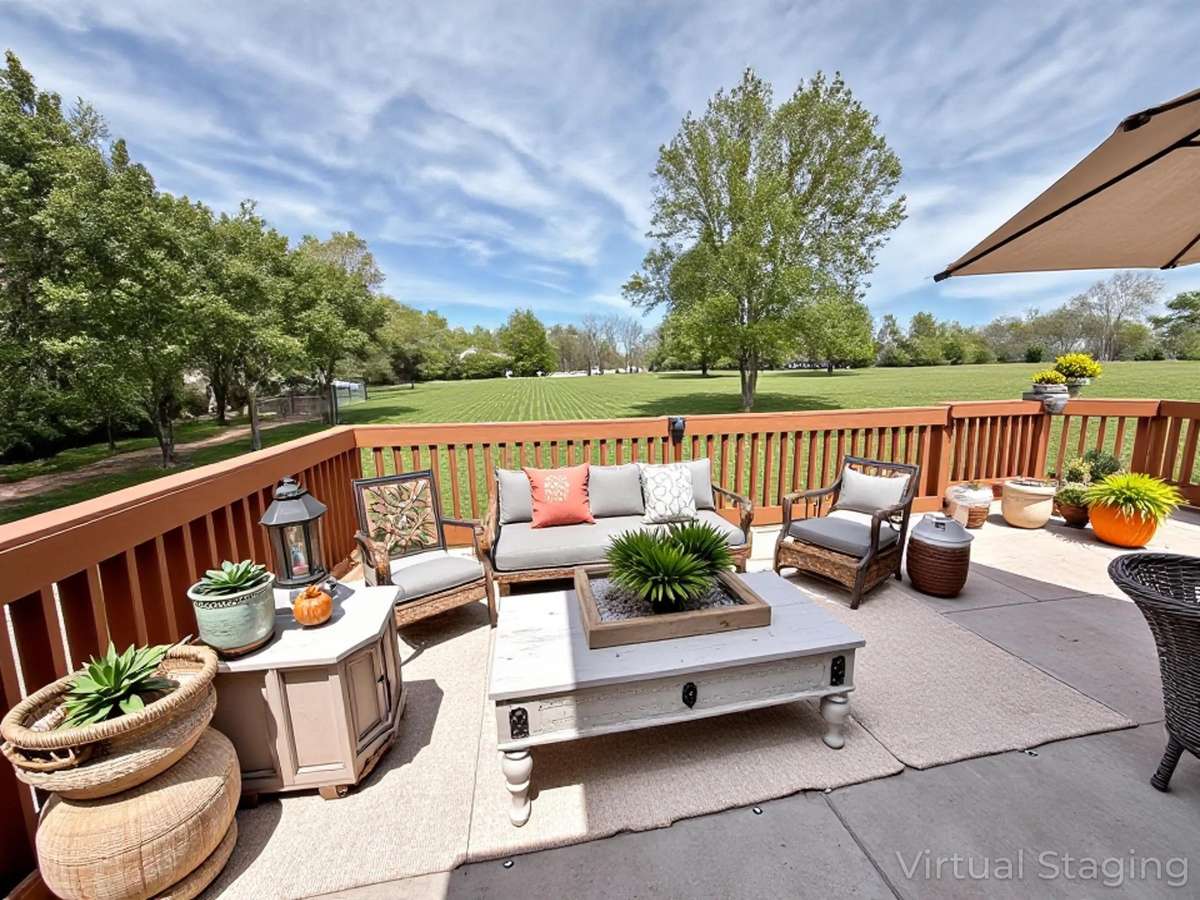 Virtually staged photo for inspiration only and to showcase how space can be used and furnished.