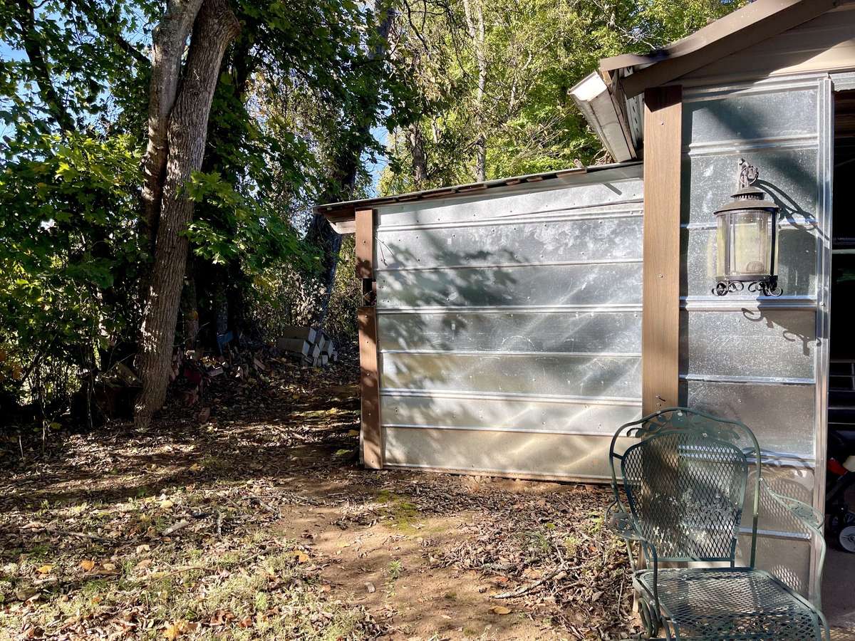 Additional 15x7 storage shed can house plenty of equipment, additional machinery and tools.