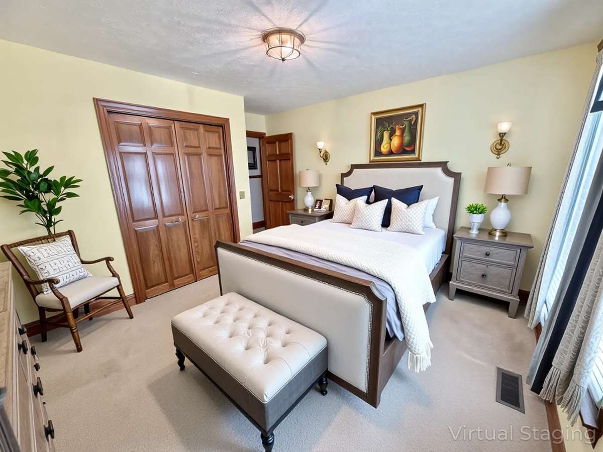 Virtually Staged Photo for Inspiration Only and to Showcase How Space Can Be Used and Furnished.