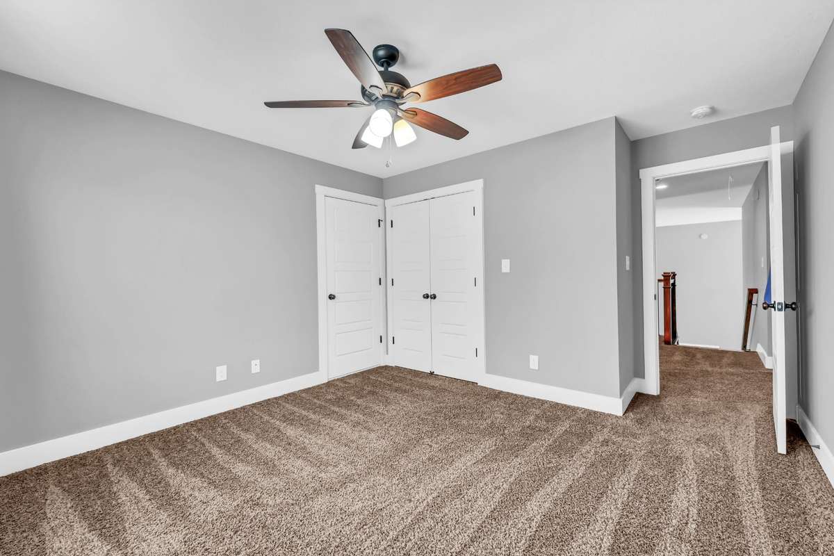 The left door leads to the walk-in attic storage area.