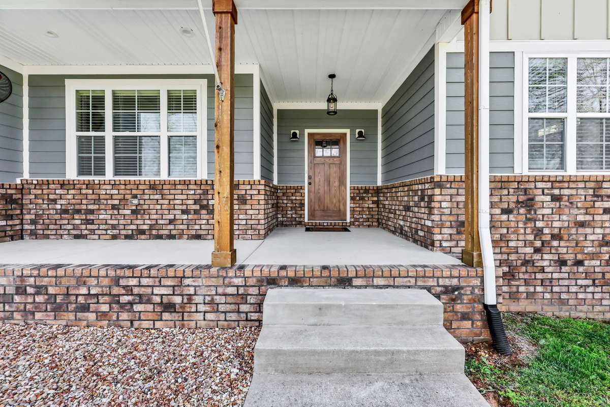 Deep front porch