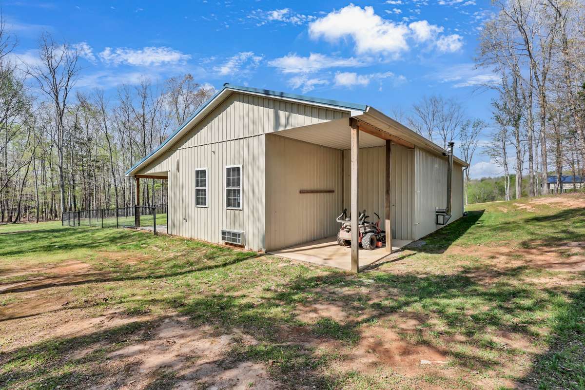 Covered storage for recreational and yard equipment
