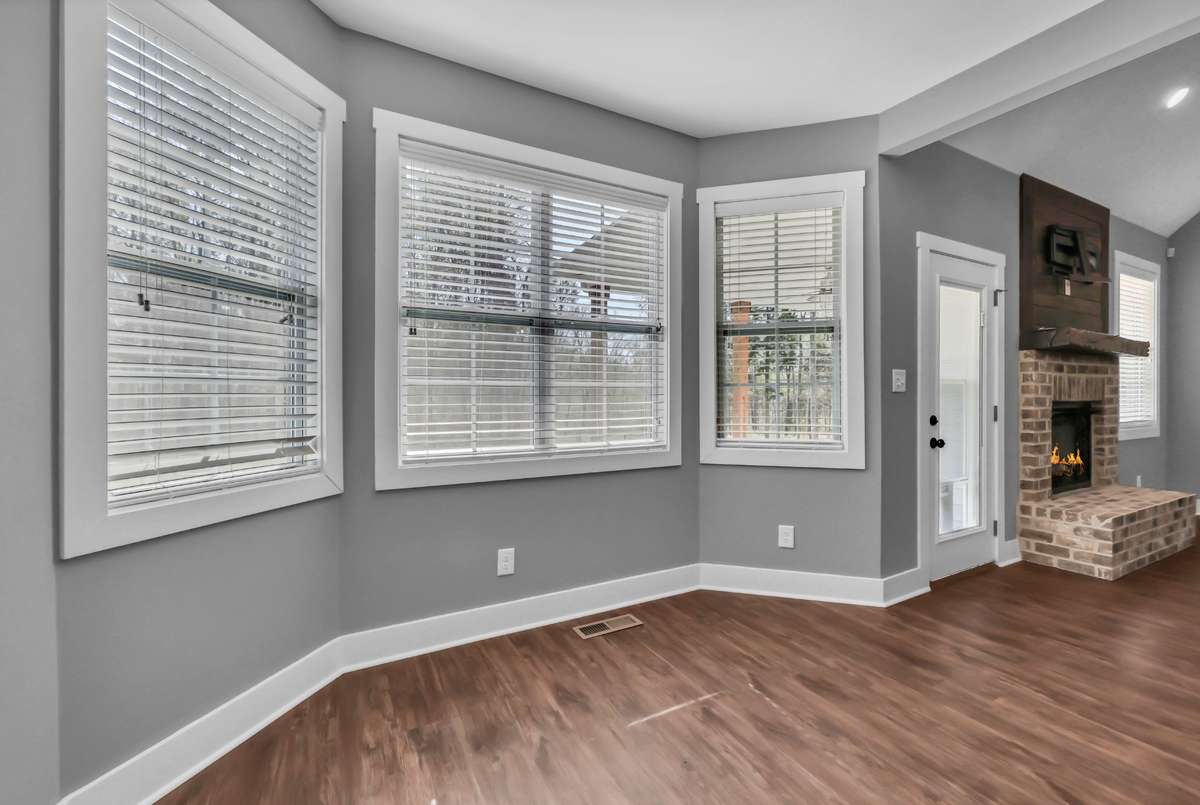 Bay windowed dining area
