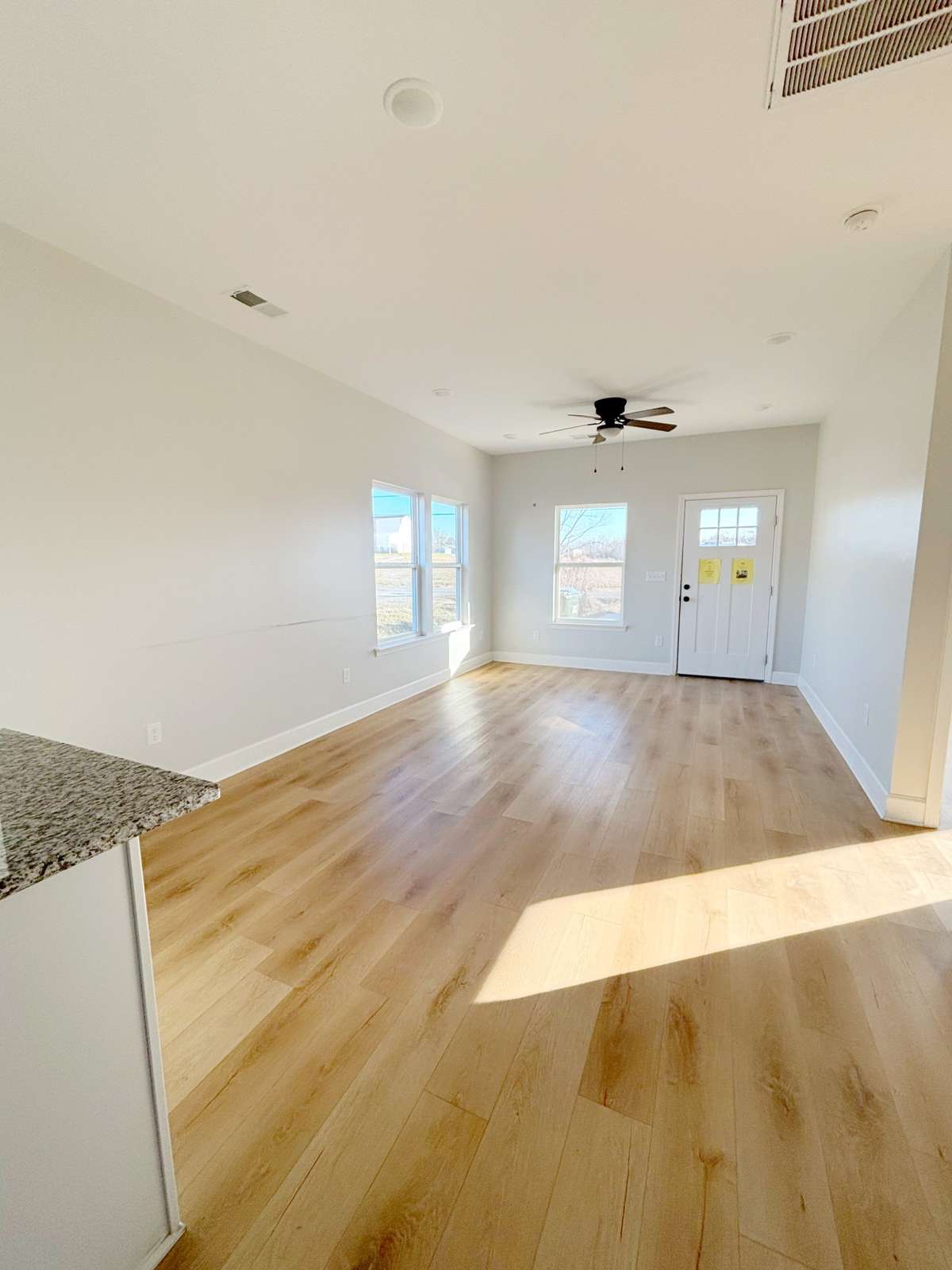 Open concept-living room and dining room open to the kitchen