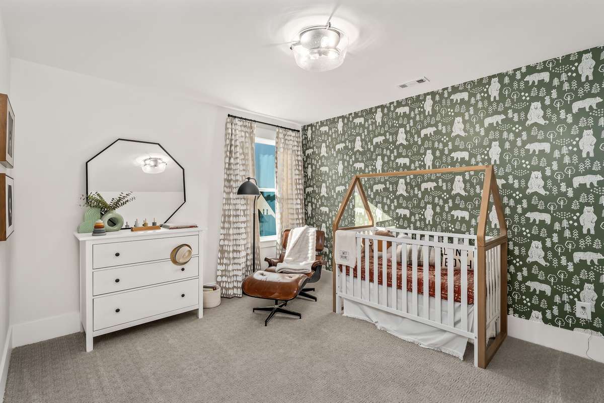 Fourth bedroom with ensuite bath and walk in closet