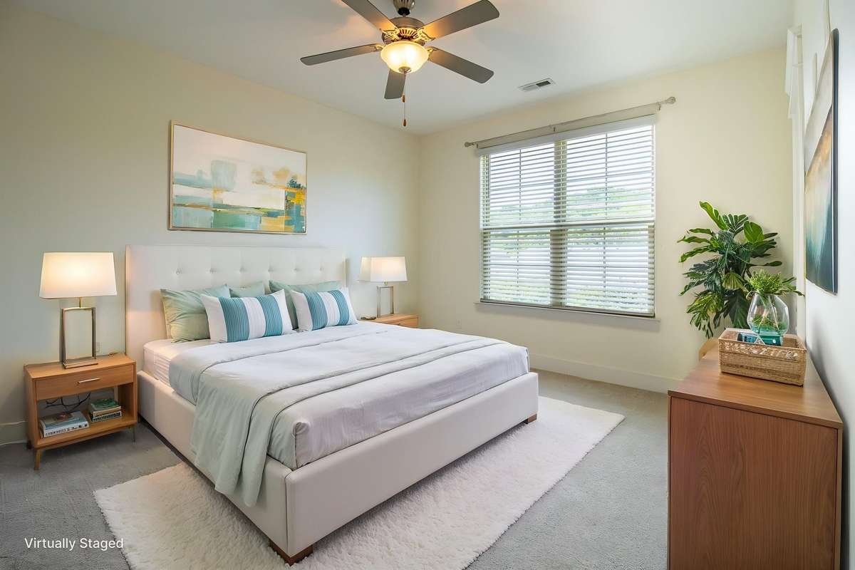 Virtual Staged 2nd bedroom.