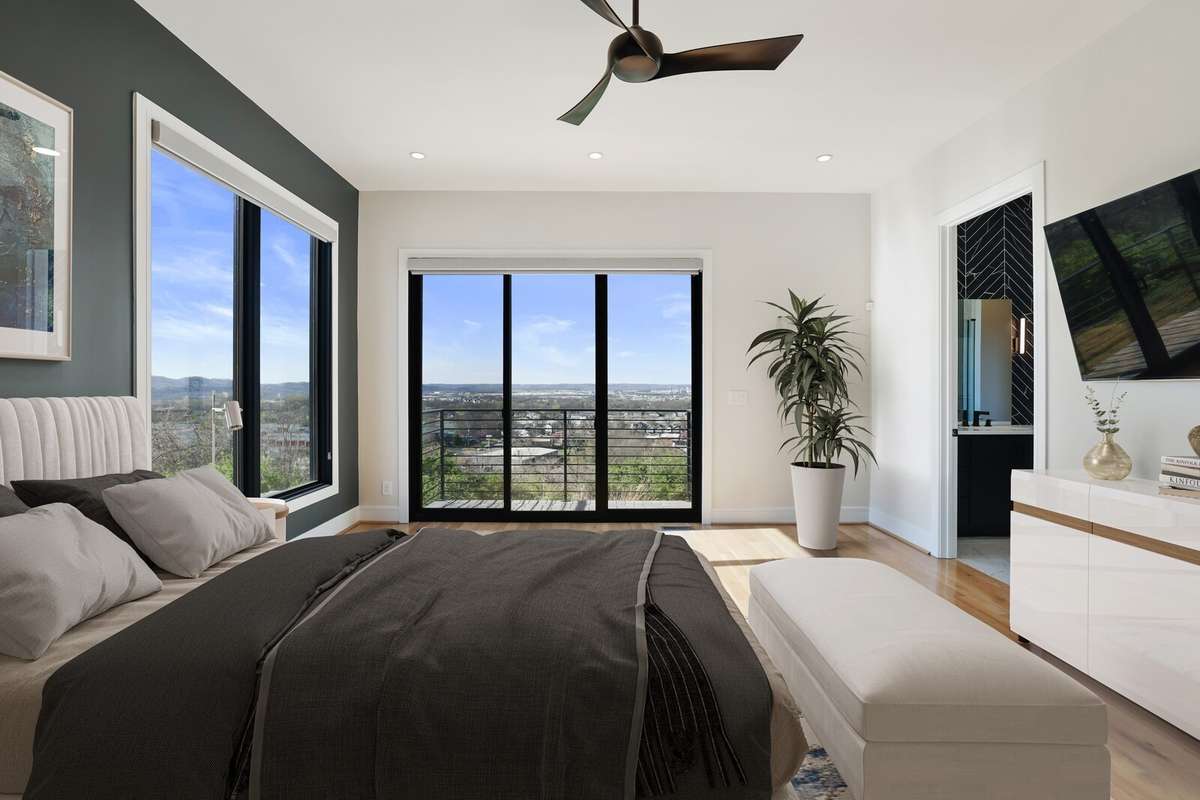 Incredible views from primary bedroom.