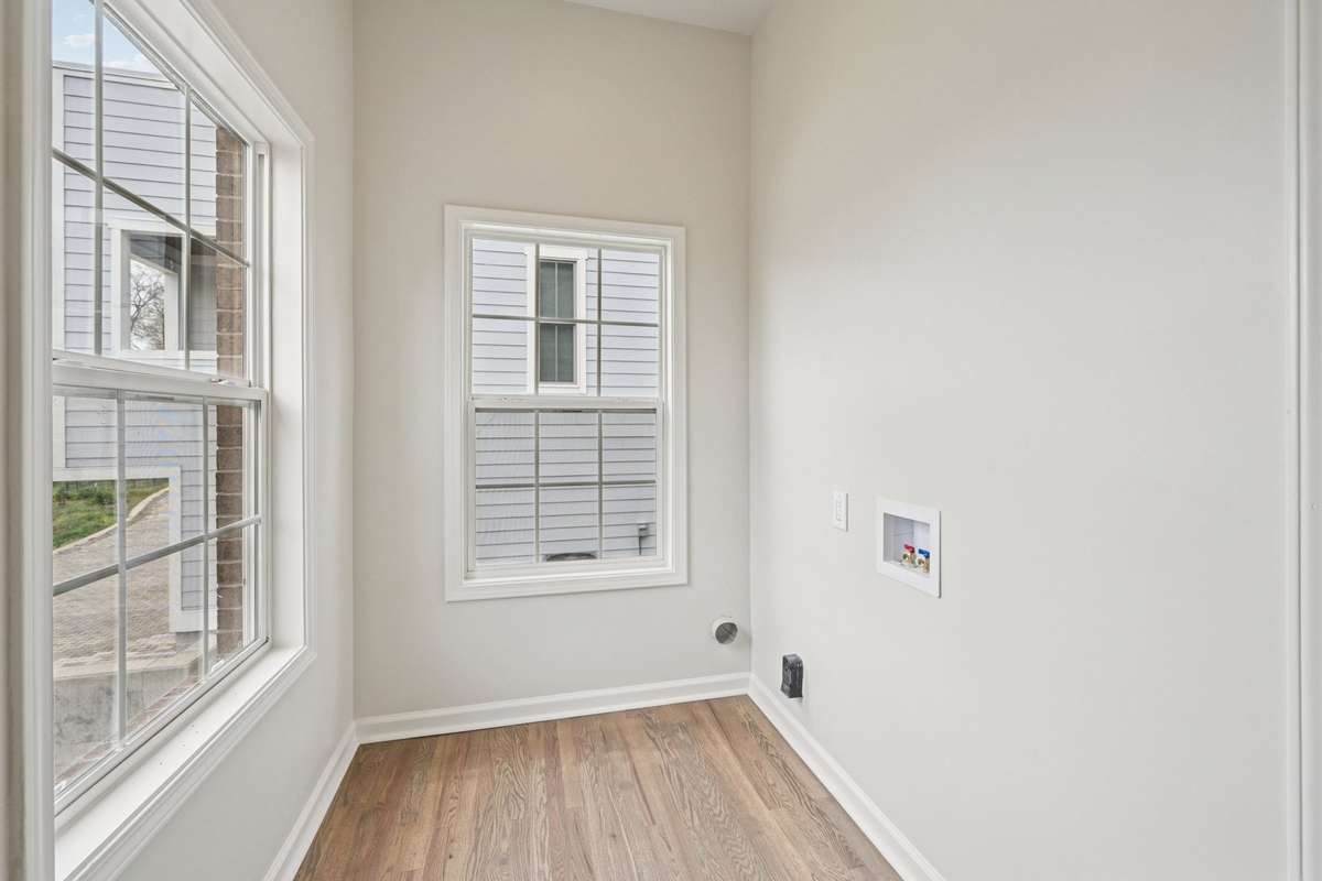 Dedicated laundry room on main level