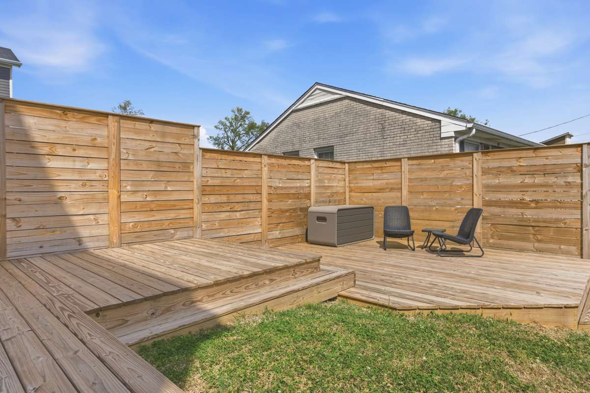 You have multiple spaces for outdoor relaxation, including a brand new expanded deck!