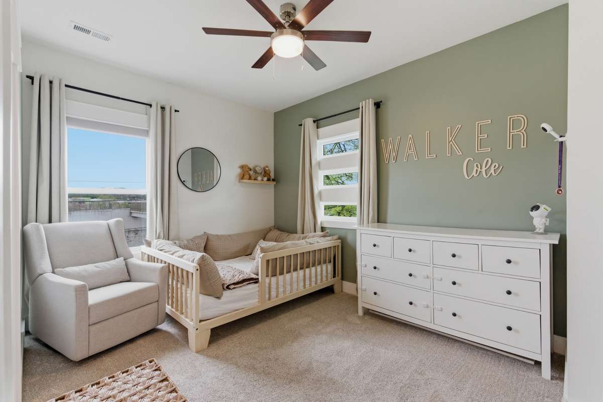 A second spacious bedroom is down the hall.