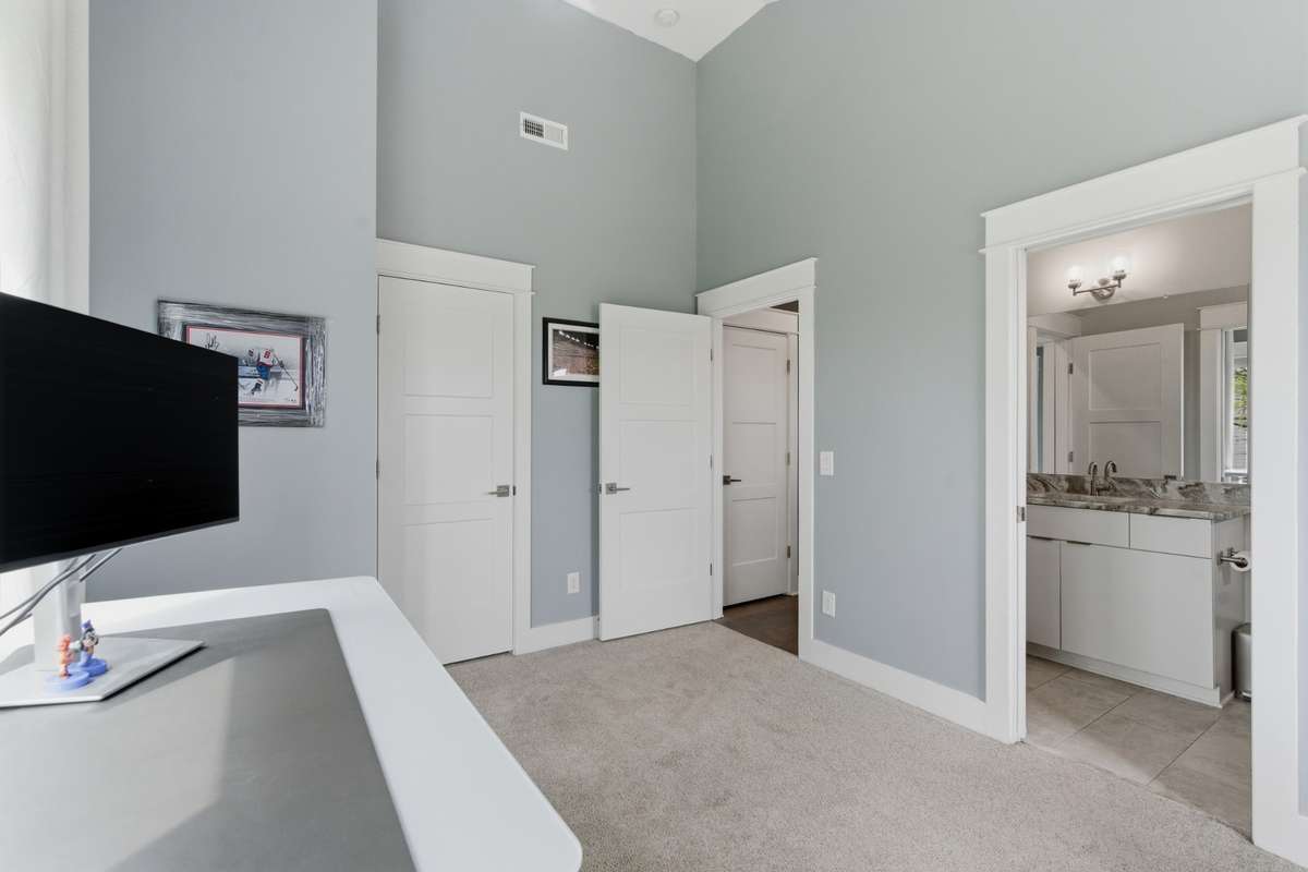 Elevated ceilings open up the room!
