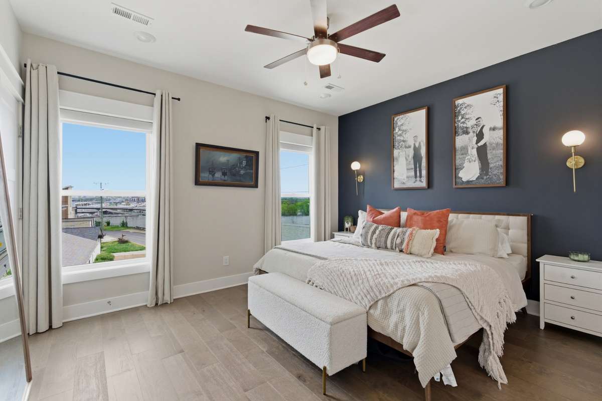 Continue upstairs to the beautiful owner's suite!