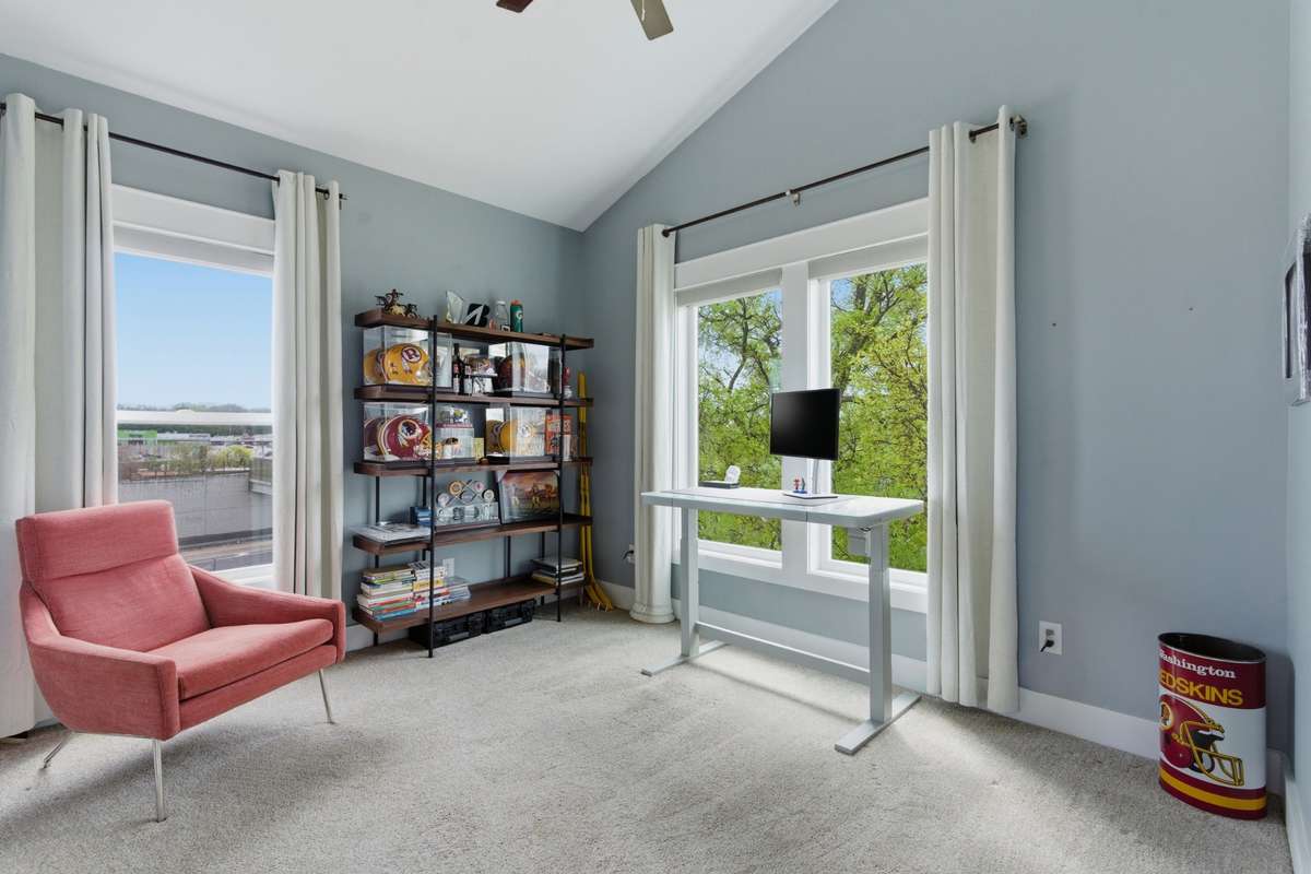 The third bedroom makes a great guest suite or home office!