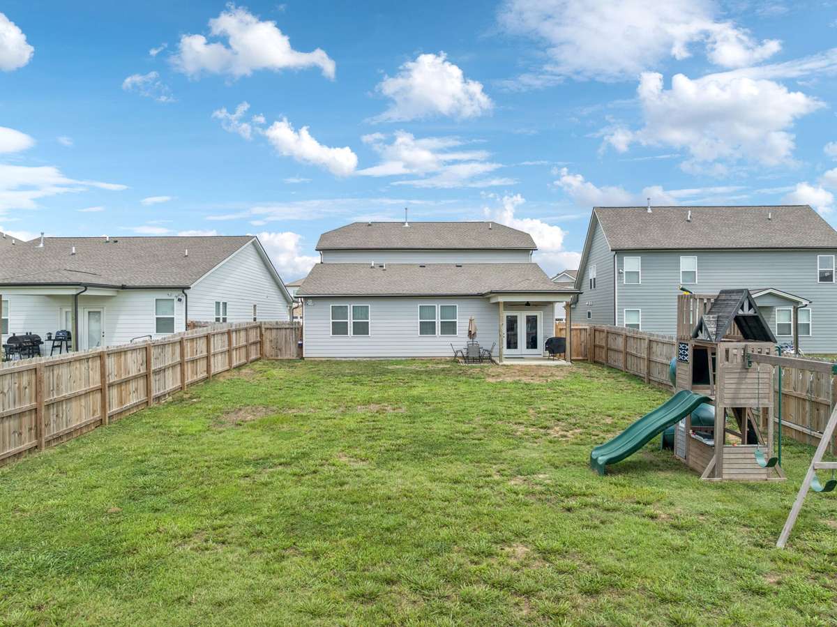 Large fully fenced backyard