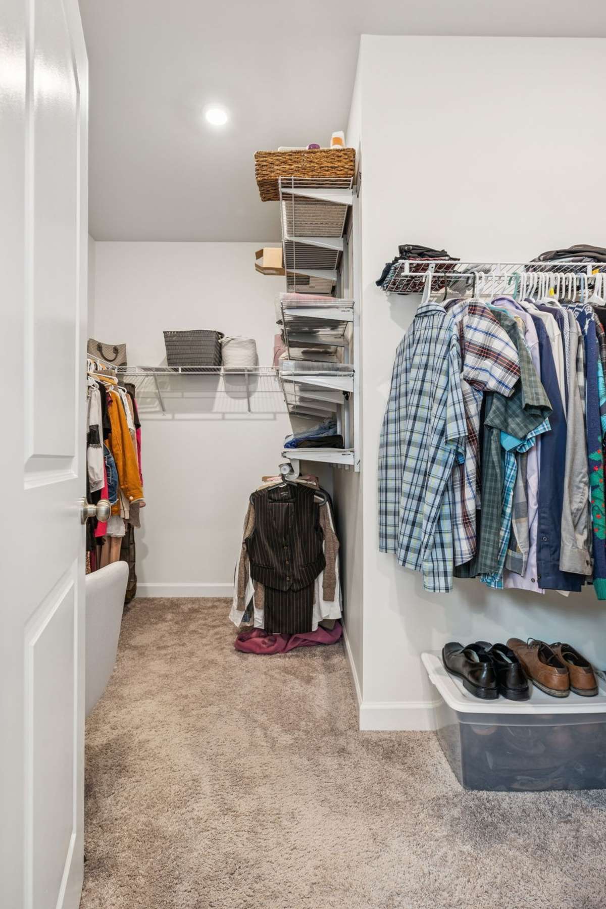 Plenty of room in the Walk In Closet