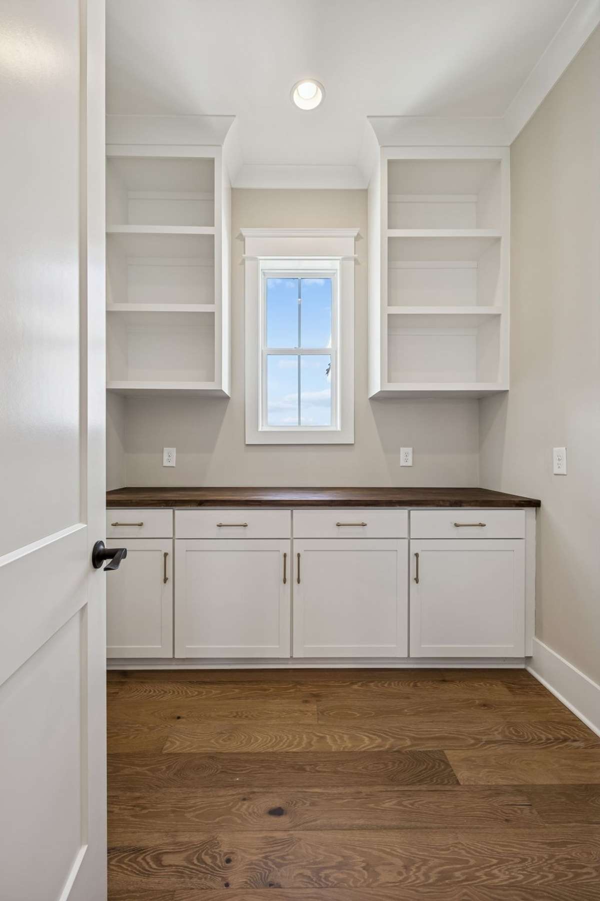 Working Pantry With Butcher Block Top