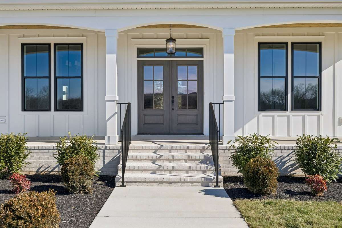 Inviting Double Front Door