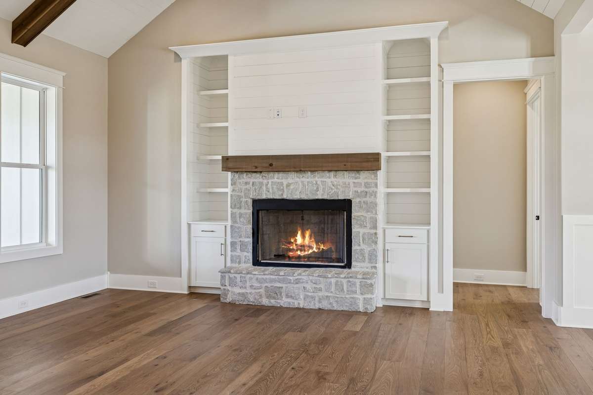 Built Ins On The Sides Of The Fireplace