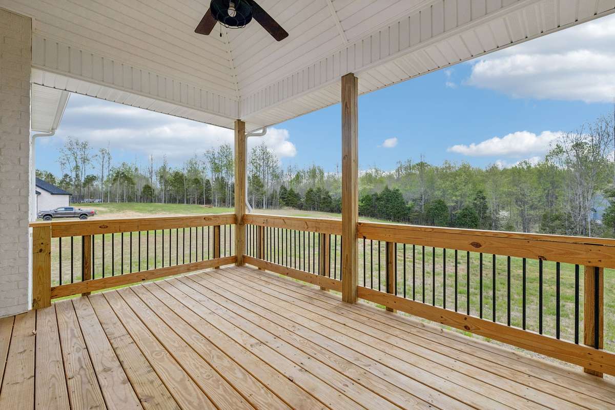 View from covered deck