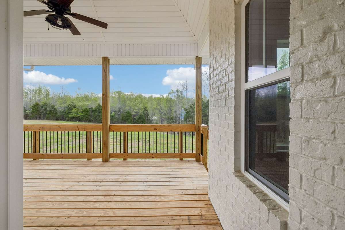 At doorway going out to the covered deck