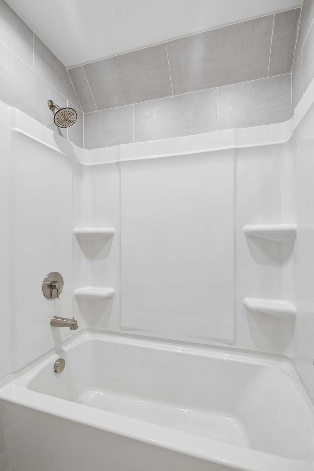 Full bath on 2nd level has the bath & toilet area separate from the vanity area