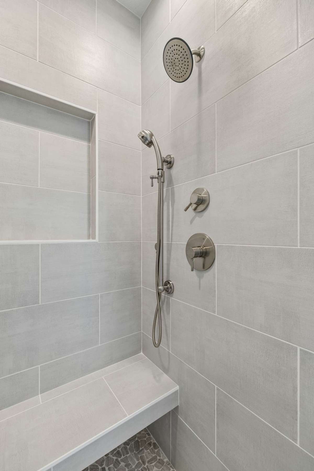 another view of the shower in primary bath